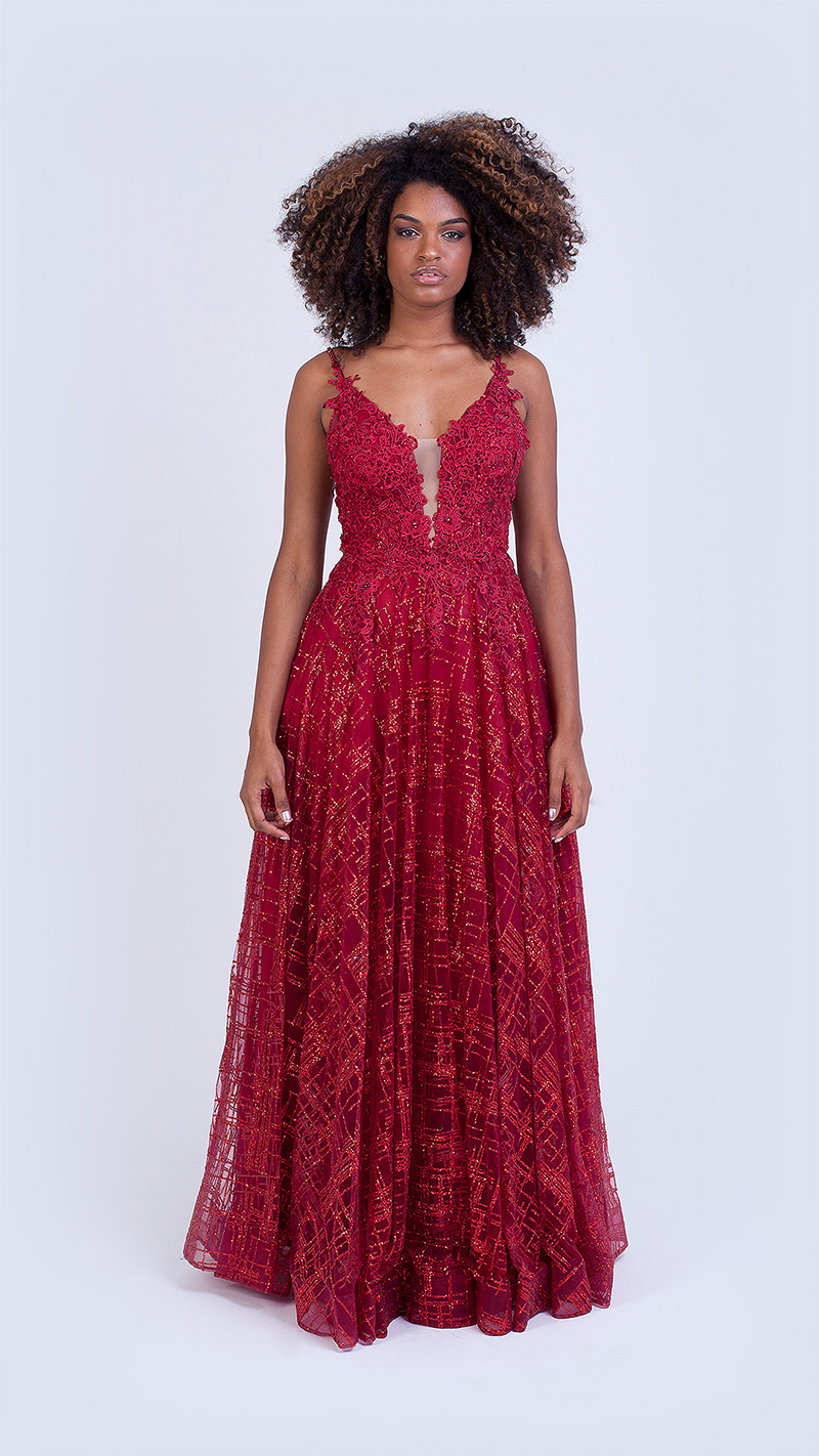VESTIDO LONGO GLOW PRINCESA